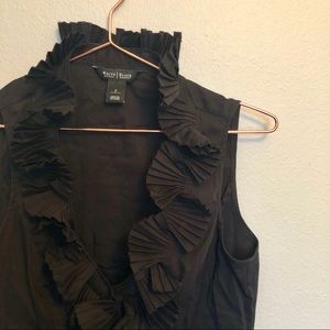 White House Black Market Ruffle Top